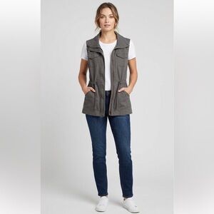 Sebby Dark Gray Sleeveless Vest